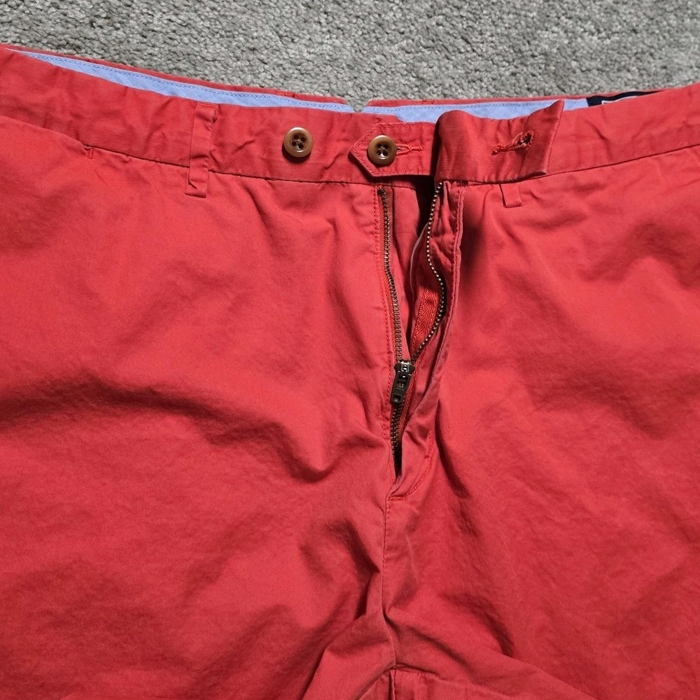 VTG Polo Ralph Lauren Classic Fit Nantucket Red Chino Shorts Mens 38 Pima Cotton - Picture 8 of 15